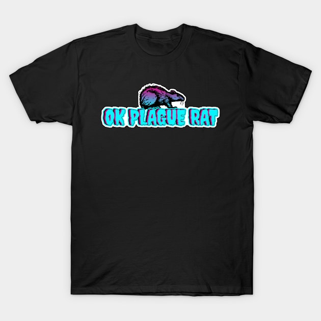 OK Plague Rat Lone Rat Vaporwave T-Shirt by aaallsmiles